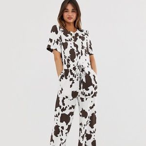 Cow print jumpsuit